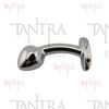 Plug anal metalico curvado Small